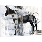 Equestrian Essence I Horse Frameless Free Floating Reverse Printed Tempered Art Glass Wall Art