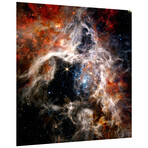 The Tarantula Nebula Frameless Free Floating Reverse Printed Tempered Art Glass Wall Art