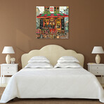 Spot I Frameless Free Floating Reverse Tempered Art Glass Wall Art by EAD Art Coop