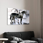 Equestrian Essence II Horse Frameless Free Floating Reverse Printed Tempered Art Glass Wall Art