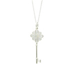 Tiffany & Co. // 925 Sterling Silver Signature Keys Charm Necklace // 17.71" // Store Display