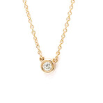 Tiffany & Co. // 18k Rose Gold Classic By The Yard Diamond Necklace // 15.94" // Store Display