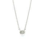 Tiffany & Co. // Platinum Soleste-Inspired Diamond Drop Necklace // 15.74" // Store Display