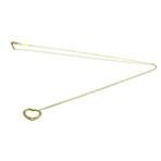Tiffany & Co. // 18k Yellow Gold Heartline Open Pendant Necklace // 19.29" // Store Display