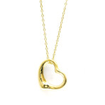 Tiffany & Co. // 18k Yellow Gold Heartline Open Pendant Necklace // 19.29" // Store Display