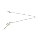 Tiffany & Co. // 925 Sterling Silver Signature Keys Charm Necklace // 17.71" // Store Display