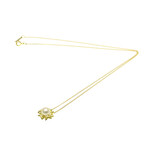 Tiffany & Co. // 18k Yellow Gold Kiss Pearl Accent Pendant Necklace // 15.94" // Store Display