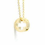 Louis Vuitton // 18k Yellow Gold Empreinte Medallion Necklace // 15.74" // Store Display