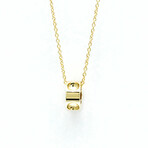 Louis Vuitton // 18k Yellow Gold Empreinte Medallion Necklace // 15.74" // Store Display