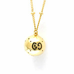 Gucci // 18k Yellow Gold Icon Spherical Pendant Necklace // 15.74"-16.53" // Store Display