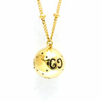 Gucci // 18k Yellow Gold Icon Spherical Pendant Necklace // 15.74"-16.53" // Store Display