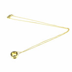 Louis Vuitton // 18k Yellow Gold Empreinte Medallion Necklace // 15.74" // Store Display