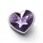 Baccarat Silver Star of My Heart Crystal Pendant // Pendant Only // Purple