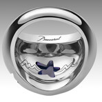 Baccarat Silver Star of My Heart Crystal Ring // Purple (Ring Size: 5)