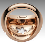 Baccarat Gold Vermeil Star of My Heart Crystal Ring // Rose (Ring Size: 4.75)