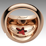 Baccarat Gold Vermeil Star of My Heart Crystal Ring // Ruby Red (Ring Size: 4.75)