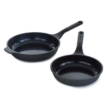BergHOFF Leo Stone+ 2pc Nonstick Ceramic Fry Pan Set, Recycled