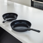 BergHOFF Leo Stone+ 2pc Nonstick Ceramic Fry Pan Set, Recycled