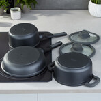 BergHOFF Leo Stone+ 5pc Nonstick Ceramic Cookware Set, Recycled
