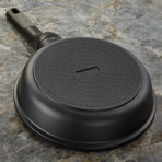 BergHOFF Leo Stone+ 5pc Nonstick Ceramic Specialty Pan Set with Turner, Recycled