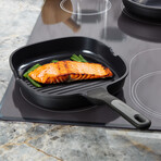 BergHOFF Leo Stone+ 5pc Nonstick Ceramic Specialty Pan Set with Turner, Recycled