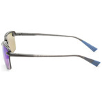 Maui Jim // Laulima Men's MJ0626S-003 // Gray + Blue Hawaii Mirror