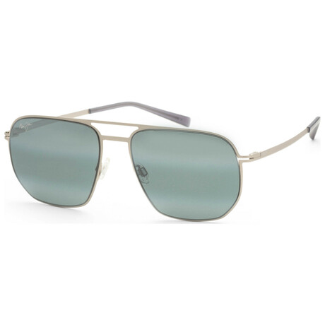 Maui Jim // Sharks Cove Men's MJ0605S-001// Silver + Neutral Gray Gradient