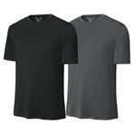Pack of 2 // Perform Basics Dri-Tech T-Shirts // Black + Charcoal (XL)