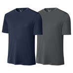 Pack of 2 // Perform Basics Dri-Tech T-Shirts // Navy + Charcoal (L)