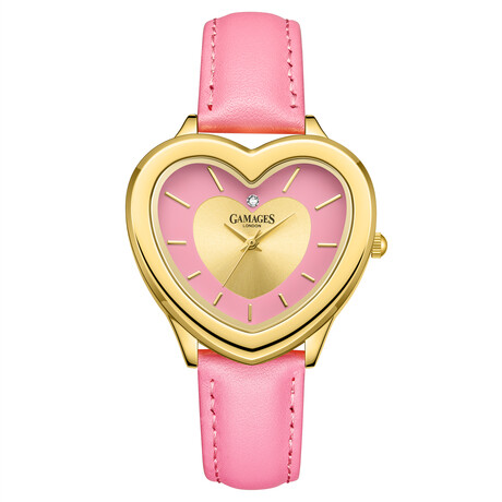 Gamages of London Ladies Heartbeat Diamond Quartz // GAW572