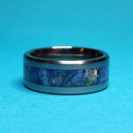 Titanium Ring // Opal, Sodalite, Amethyst, UV Glow // 8mm Width (8)