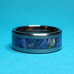 Titanium Ring // Opal, Sodalite, Amethyst, UV Glow // 4mm Width (7)