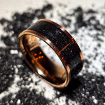 Telluirum Copper Ring // with Meteorite Dust (9)