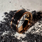 Telluirum Copper Ring // with Meteorite Dust (9)