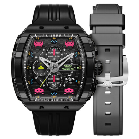 Nubeo Magellan Chronograph Space Invaders Limited Edition Quartz // NB-6024-SI-08