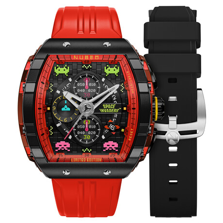Nubeo Magellan Chronograph Space Invaders Limited Edition Quartz // NB-6024-SI-06