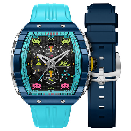 Nubeo Magellan Chronograph Space Invaders Limited Edition Quartz // NB-6024-SI-0A