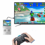 Retropian SP: The Ultimate Flip-Style Retro Gaming Console (Transparent Black)