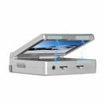 Retropian SP: The Ultimate Flip-Style Retro Gaming Console (Transparent Black)