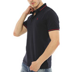 Tipped Polo Shirt // Dark Blue (S)
