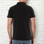 Embroidered Logo Polo Shirt // Black (S)