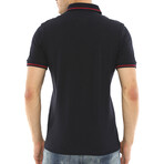 Tipped Polo Shirt // Dark Blue (S)
