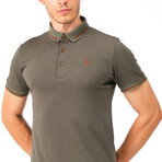Tipped Polo Shirt // Khaki (S)