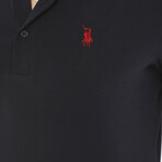 Tipped Polo Shirt // Dark Blue (S)