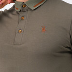 Tipped Polo Shirt // Khaki (S)