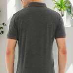Tipped Polo Shirt // Anthracite (S)