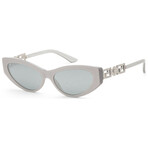 Versace // Women's // VE4470B-54741U-56 // Perla Gray + Blue Mirror Silver