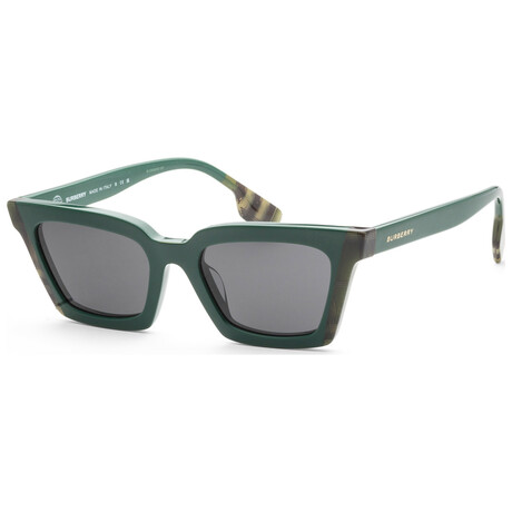 Burberry // Women's // Briar BE4392U-405687-52 // Green Check Green + Dark Gray