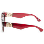 Burberry // Women's // BE4423-412887-52 // Bordeaux + Dark Gray