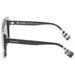 Burberry // Women's // Meryl BE4393-405181-54 // Black/Checker White Black + Dark Gray Polar